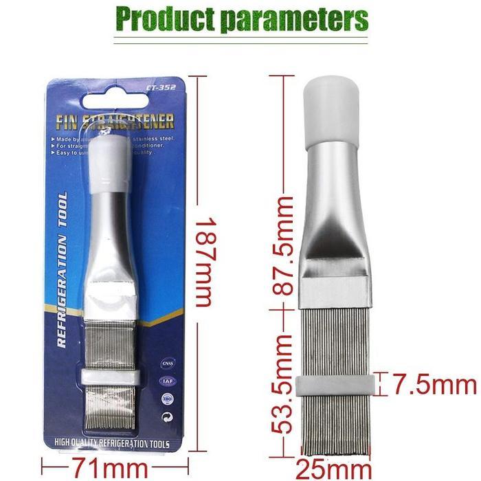 Sisir Sikat AC Lipat Universal Bahan Stainless Steel Untuk Membersihkan AC/radiator Evaporator Fin S