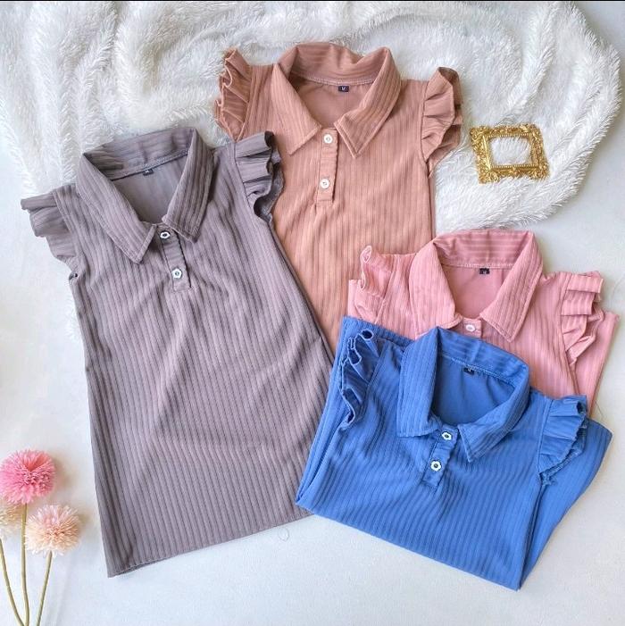 dress anak macaron simple
