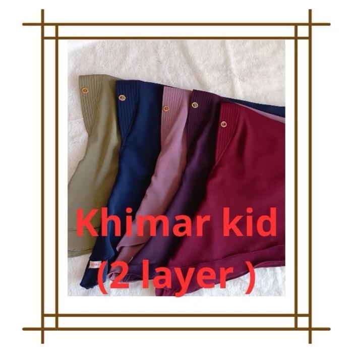 Elvira Khimar Kids 2 Layer (4-8th)