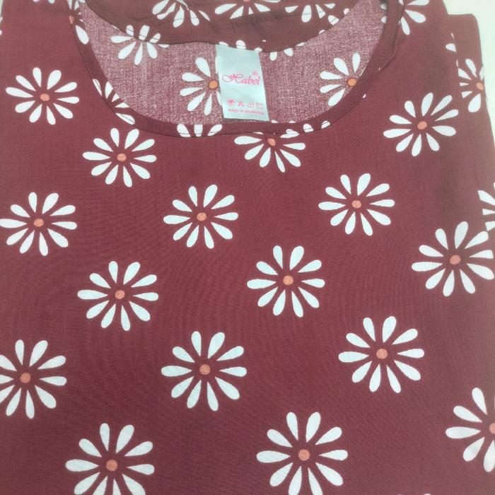 daster habel Wanita Bumil Tidur Motif Panjang Dewasa Rayon Katun Piyama Bunga