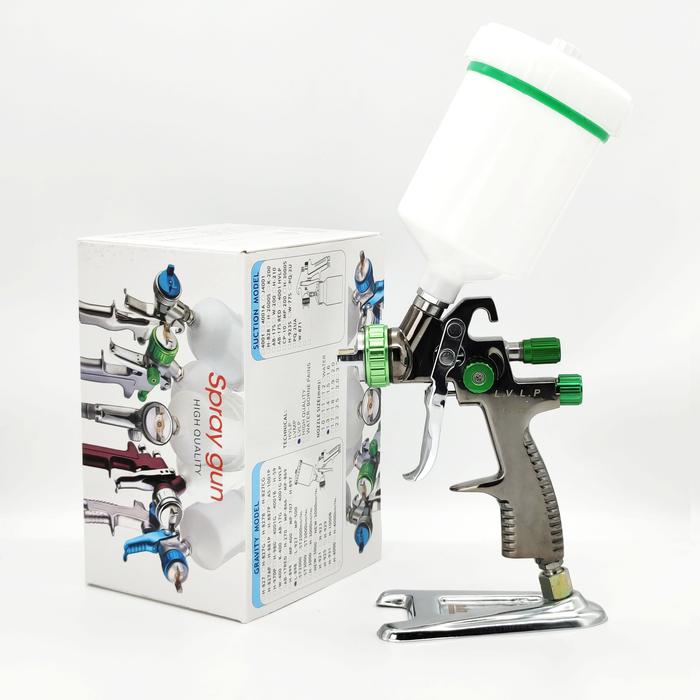 LVLP 1.3mm Spray Gun L-898 Stainless Steel Gravity Feed Spray Gun