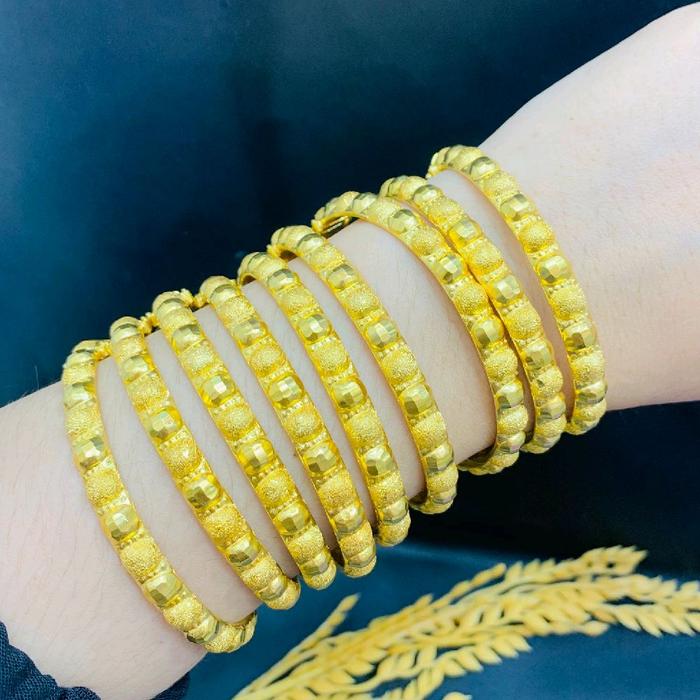 Gelang keroncong boba pasir persis emas 5gram