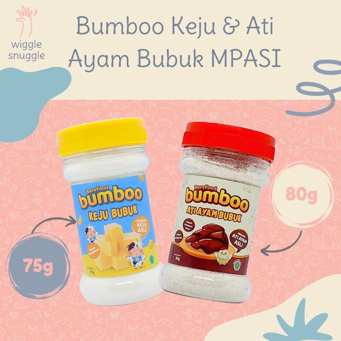 Barefood Bumboo Keju dan Ati Bubuk Bahan Masak MPASI Anak Tanpa MSG Cheese Powder
