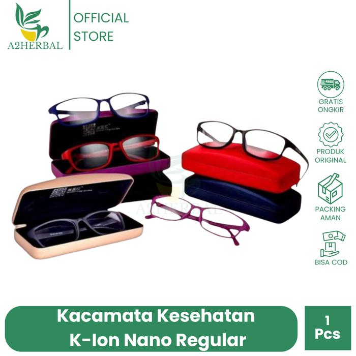 Kacamata Kesehatan K-Ion Nano Regular KLINK I Kacamata Terapi Sehat Mata Klink Ion Nano Black Hitam 