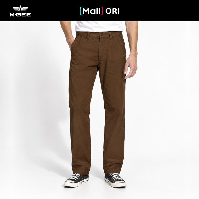 MGee Celana Chino Panjang Pria Chinos Pant FORZA C042 Light Brown