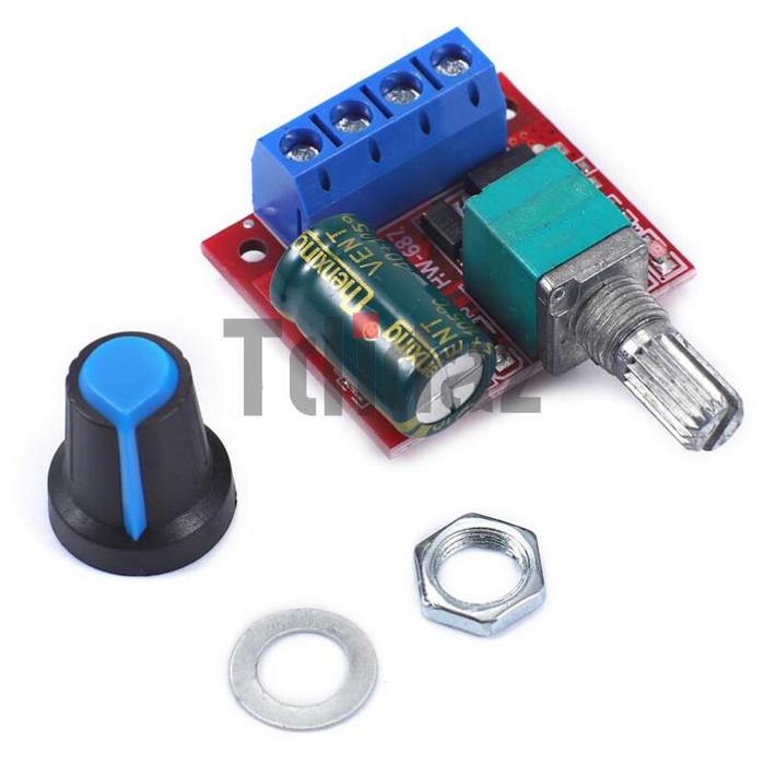 5A 90W PWM 12V DC Modul Pengendali Kecepatan Motor DC-DC 5V-35V