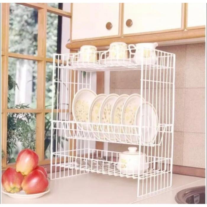 TERMURAH Rak Piring Dapur RPK RPL Susun 2 dan 3 READY STOCK