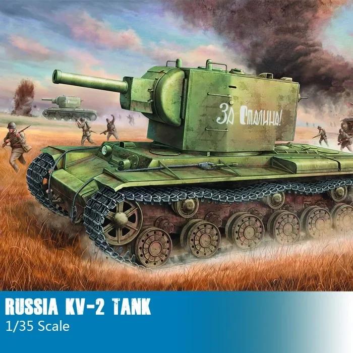 Trumpeter 00312 1:35 Scale Model Russian KV-2 Assembly Model Building Kits DIY Collection