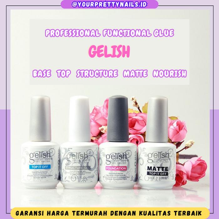 GELISH HARMONY 15ML ORIGINAL BASE COAT TOP COAT MATTE COAT STRUCTURE GEL PH BOND NOURISH VITAMIN SOA