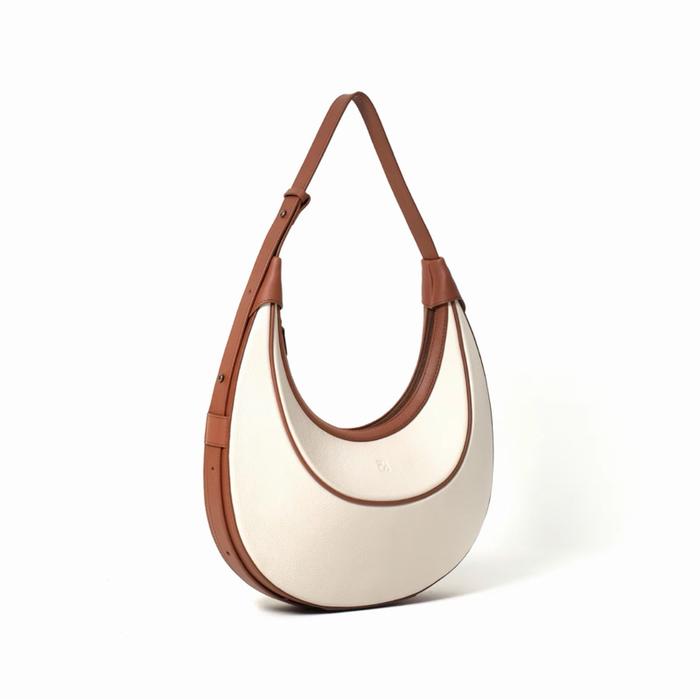Purotti CASTER hobo bag Genuine Leather Tote Wanita Tas Tangan Wanita Berbahan Kulit Asli