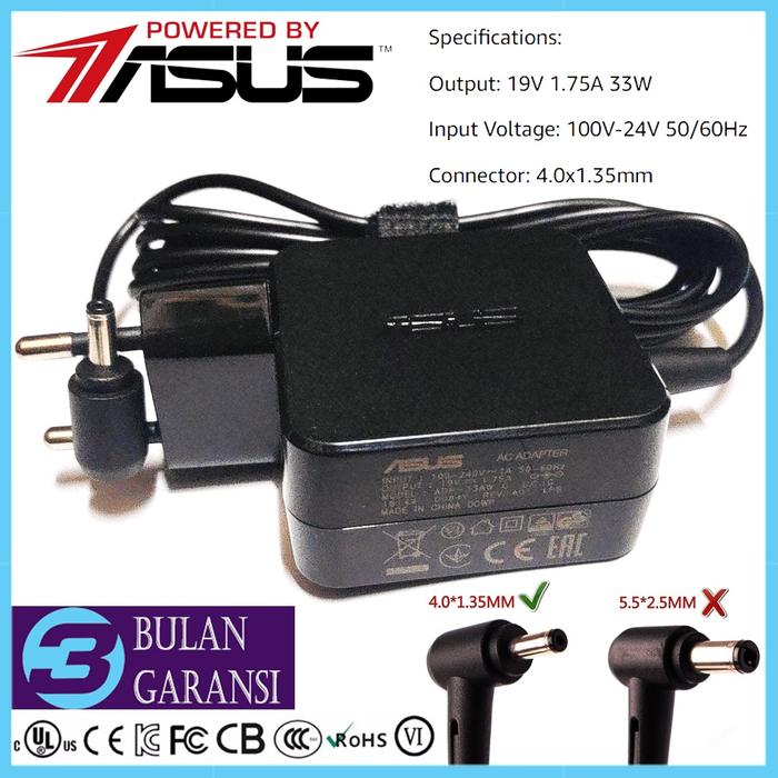Adaptor Charger Laptop Asus 19V 1.75A ORI X200 X200M X200MA X200CA X441N X441NA X441NC X441SA X541SA