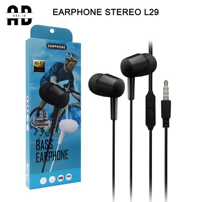 ABS - HF Headset Handsfree L29 Extra Bass With Mic