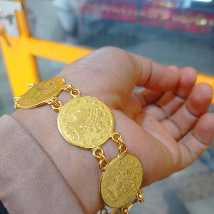 Gelang koin rupiah kristal