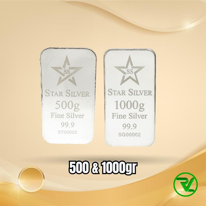 LOGAM MULIA PERAK TERBARU - STARSILVER GRAMASI 500 GRAM & 1000 GRAM