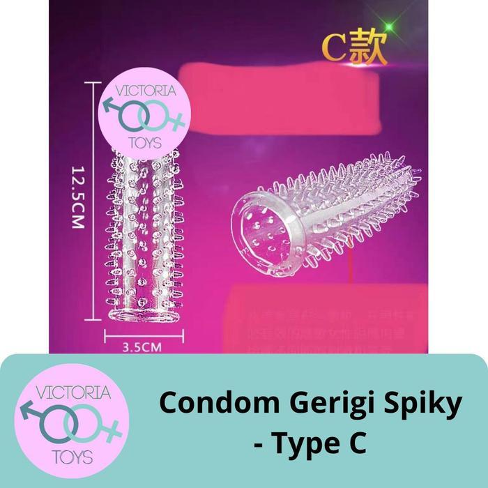 {{New New Condom Gerigi Spiky Alat Bantu Pijat Terapi Pria / Wanita Ready }} Privasi Aman