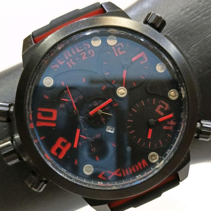 Jam Tangan Welder K29 Series Triple Time Chronograph Quartz Watch Pria Keren Sporty Olahraga Besar