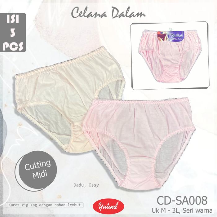 YUTIND-ISI 3 PC Celana Dalam Wanita Cd Murah Cd Lembut CD 008