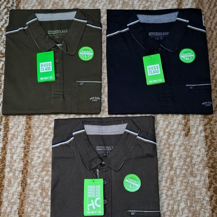 Kaos kerah Hugo Class Pria