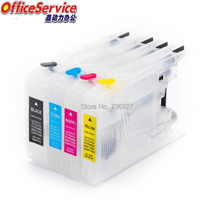 LC1220 LC1240 LC17 LC77 LC79 LC1280 Refillable Ink Cartridge For