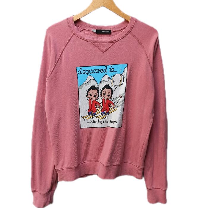 Dsquared2 Crewneck Pink Sweatershirt