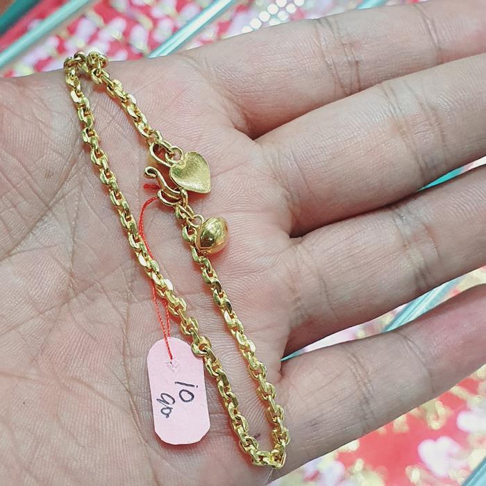 GELANG EMAS ASLI 24K MODEL RANTAI