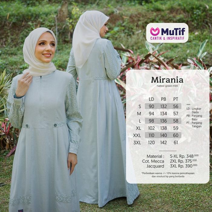 Sarimbit Keluarga Mutif Mirania Green - Mint || Mirania - Haris