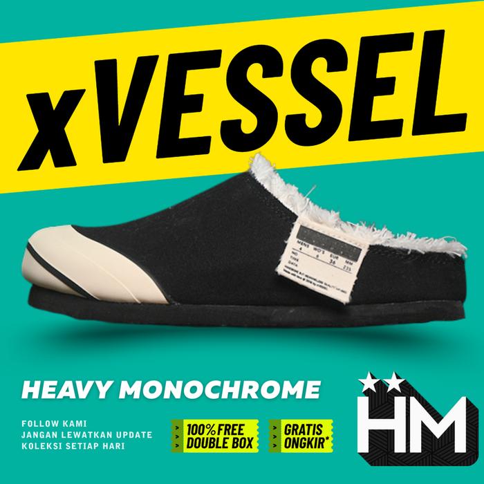 xVESSEL Cabin One Slip On Mule Black (Size 35-45)