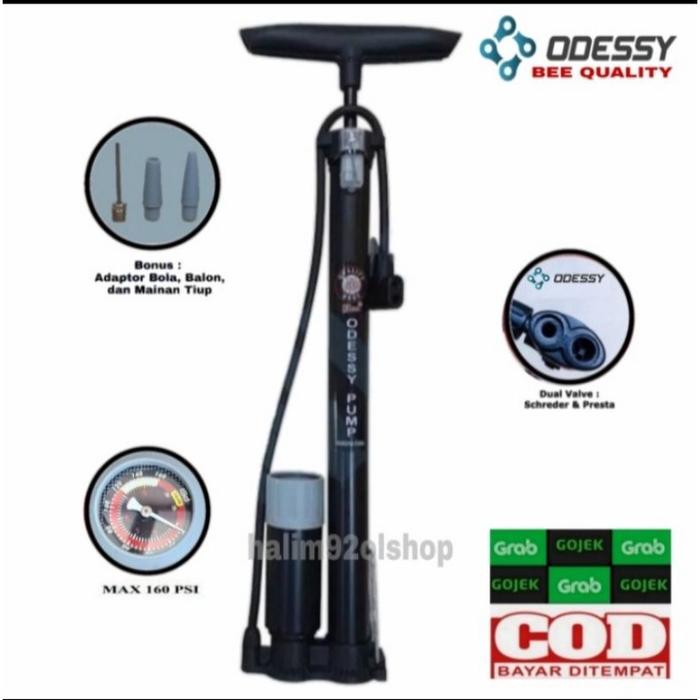 Pompa Ban Pompa Angin Sepeda Motor ODESSY Warna