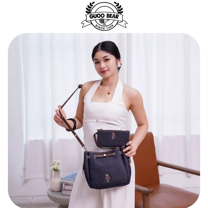 Claire Bag TTWNBear GUOOBear Tas Selempang Tenteng Wanita Original Kode GU1702BLU