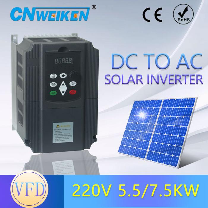 220V 5.5KW Mini VFD Solar Variable Frequency Inverter For Water Pump