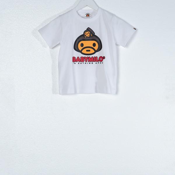 Kaos BAPE X BABY MILO PLAYGROUND WHITE TSHIRT KIDS 100% ORIGINAL