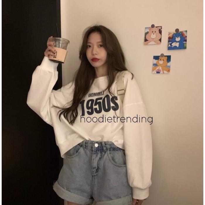 Top Hodiso - 1950S Crewneck Sweater
