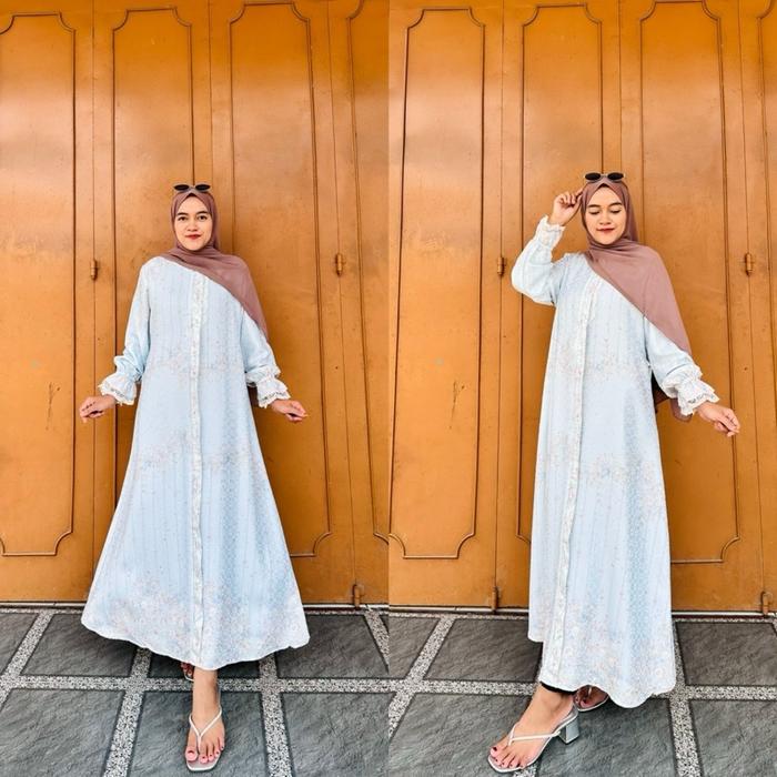 Jasmin Dress Katun Jaguar All Size Ori Arrafa Syari
