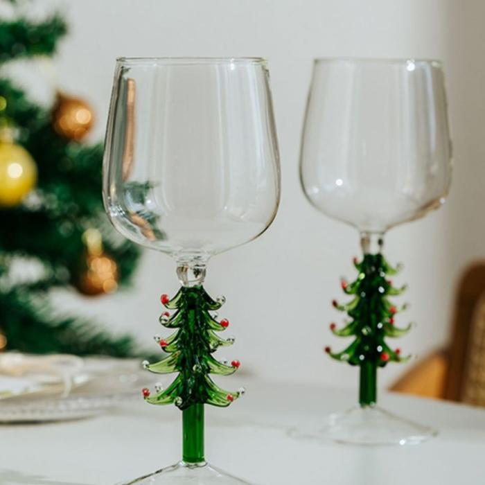 Creative Christmas Tree Glass Cup Wine Glass Champagne Whisky Glass