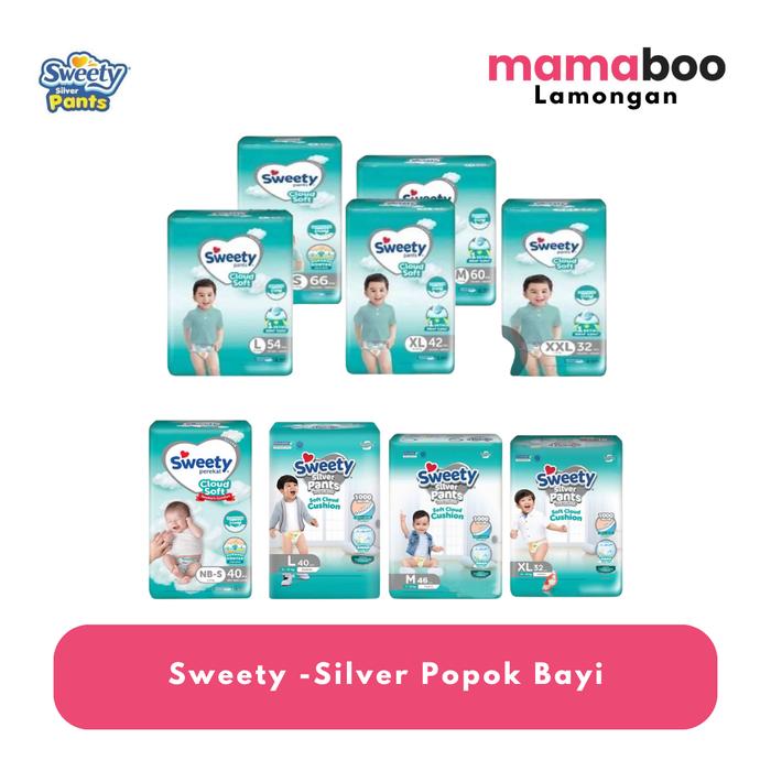 Sweety - Popok Bayi Silver Pants&perekat