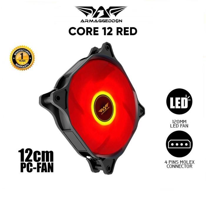 Fan Casing Armaggeddon Core 12 Series | LED 12Cm Fan PC - CORE 12 RED