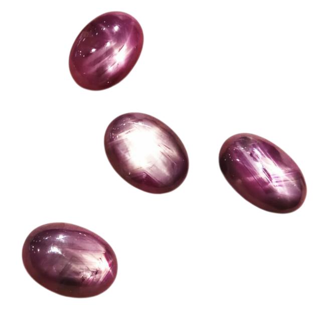 BATU AKIK PERMATA NATURAL RUBY STAR CORUNDUM 6STAR 12mm