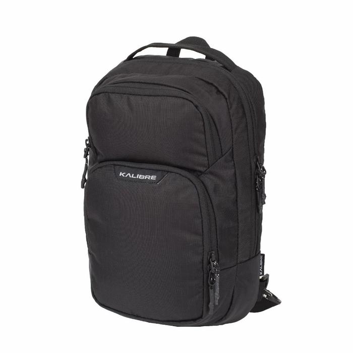 Kalibre Tas Selempang Pria Sling Bag Nacht Black 6L 922237000 Minimalis Compact dengan 3 Kompartemen