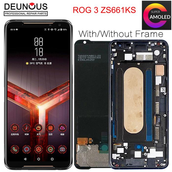 6.59" New Amoled For Asus ROG 3 ZS661KS LCD Display Screen+Touch