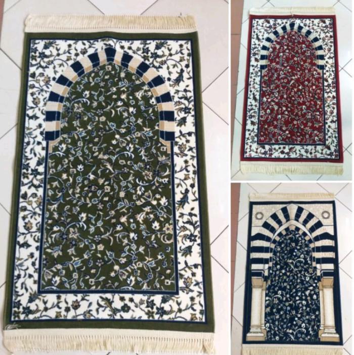 Sajadah Turki Embos Premium Mewah Bulu Karpet Lebar Tebal Tebel Empuk Lembut Nyaman Dewasa Unik Imam