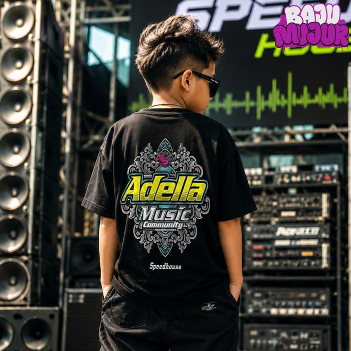 Baju Kaos Anak Adella Music Community ADELLA FANS MUSIC 24s Tshirt Anak Premium Terbaru
