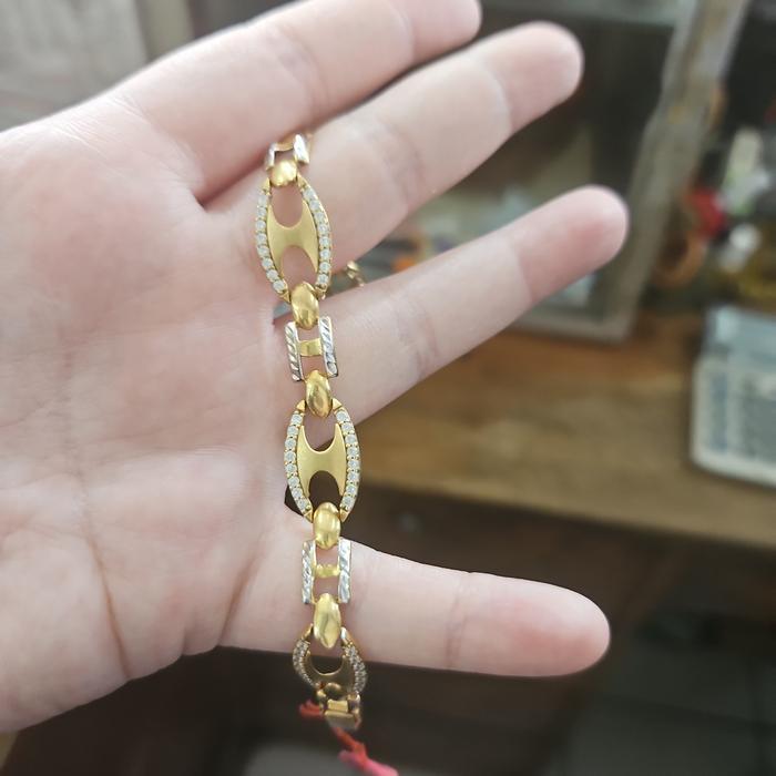 GELANG RANTAI COR KENDARI EMAS ASLI UBS 700 70% 16K