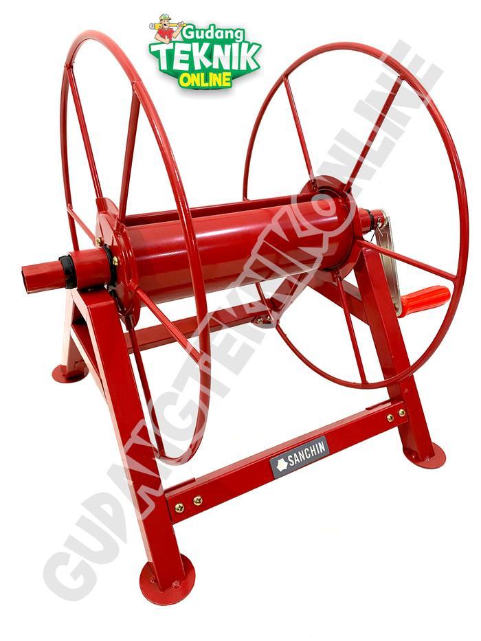 Tempat Gulungan Selang Air 50M 100M SANCHIN Hose Winch / Alat Gulungan Penggulung Selang Air kompres