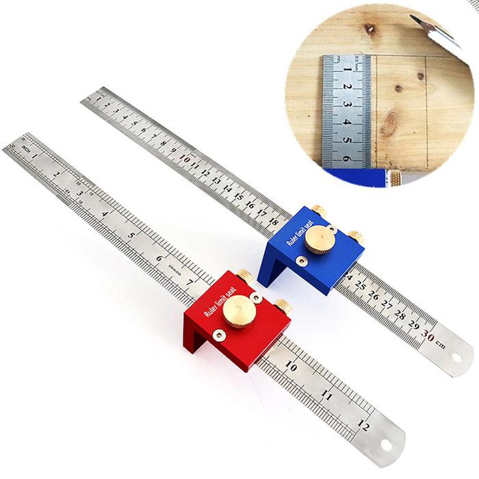 Right Woodworking Measuring Ruler Carpenter Metric Ruler