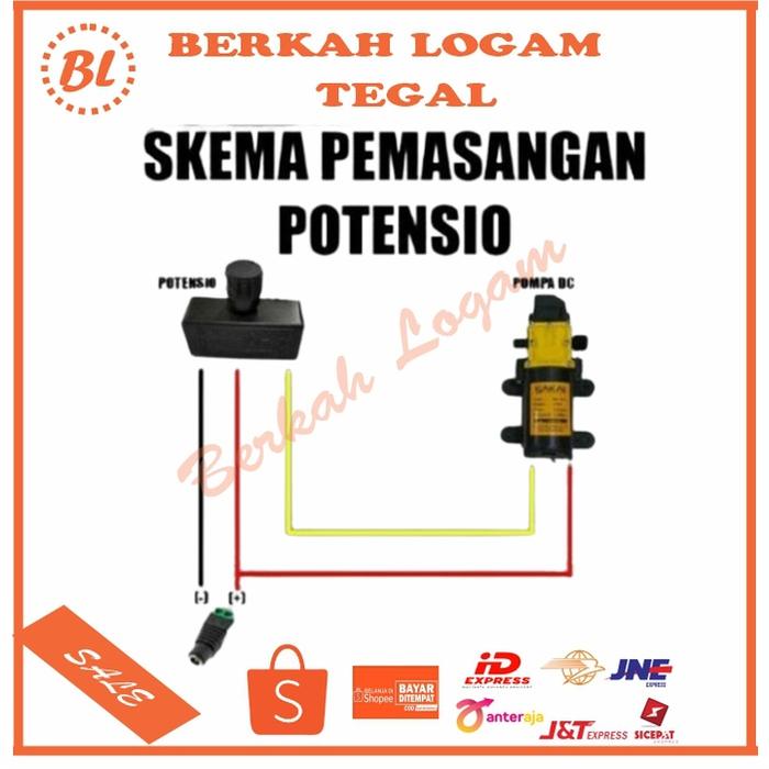Potensio tangki Maraco Sakai DC sprayer Pengatur air Nagasaki Volume