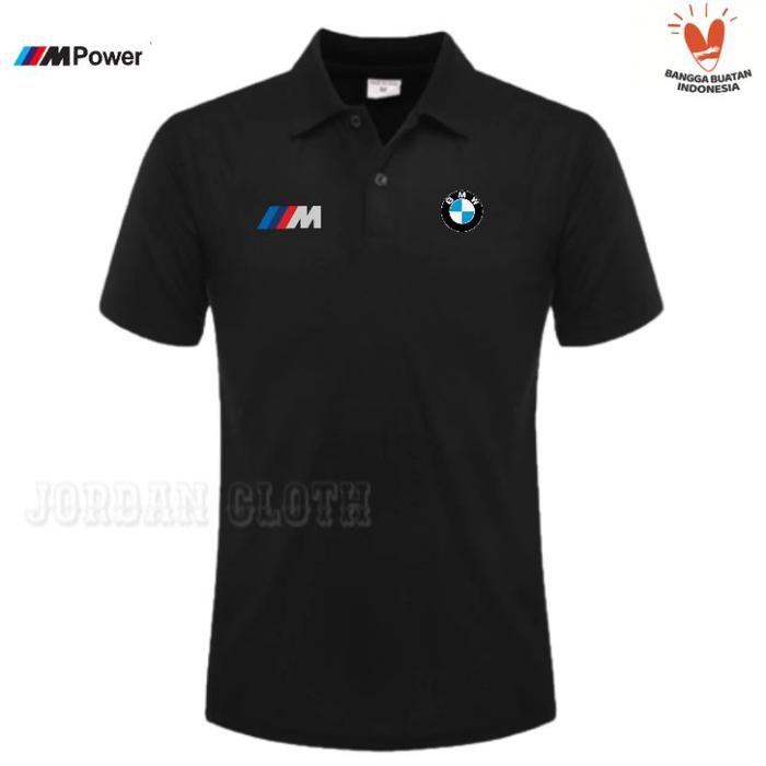 Polo Shirt Kaos Kerah Bmw M Power Katun S-4XL