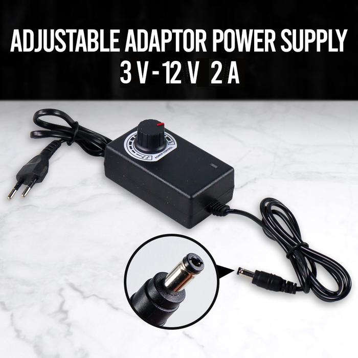GrandMall - Adaptor Power Supply | Converter AC DC | Adaptor Adjustable 3V 12V