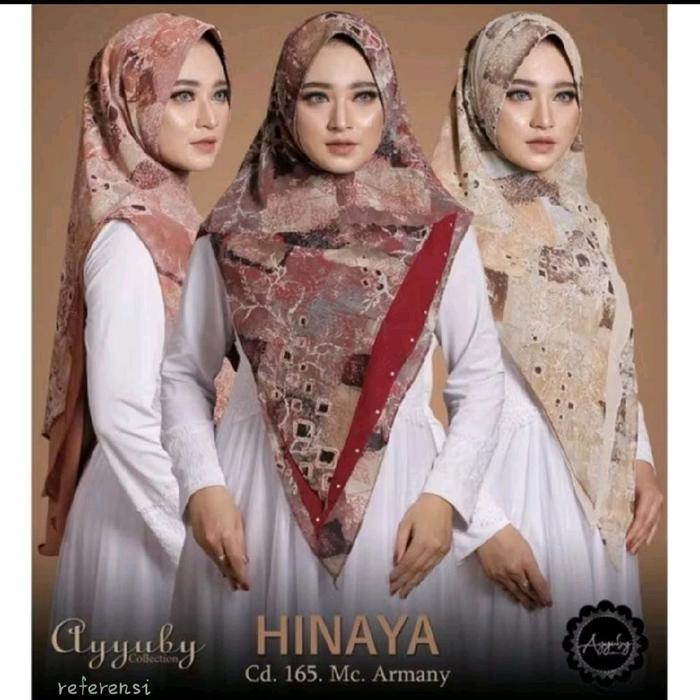 HIJAB INSTAN KHIMAR MOTIF HINAYAH CERUTY BABYDOLL PREMIUM ORIGINAL AYYUBI