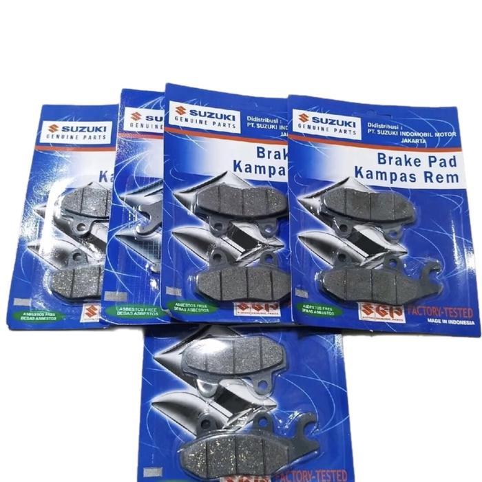 Kampas Rem Depan Suzuki Smash Shogun 110 125, Satria Fu 150, Satria Lumba Hiu - Paket 5 Pcs