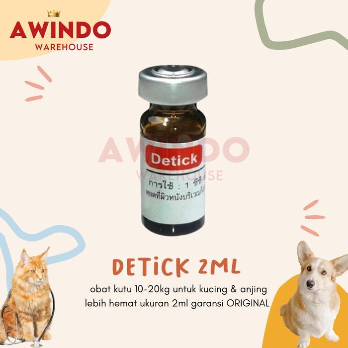 DETICK 1ML - Obat Kutu Tetes Anjing Kucing Detick 10-20kg Caplax 1 ml